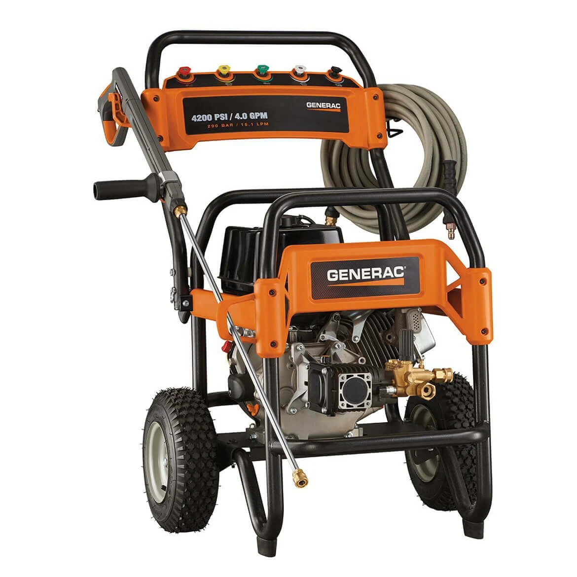 Generac GNC-6565 4,200-Psi 4.0-Gpm Cold Water Gas Semi-Pro Pressure Washer 1 Generac GNC-6565 4,200-Psi 4.0-Gpm Cold Water Gas Semi-Pro Pressure Washer