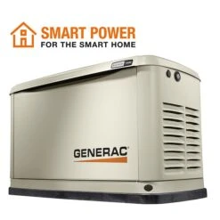 Generac Standby Generator, Liquid Propane/Natural Gas, Single Phase, 120V AC/240V AC